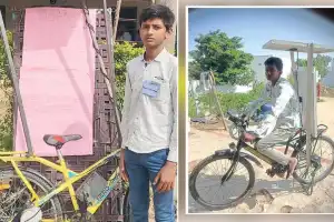 Young man creates hybrid bicycle and earns widespread praise