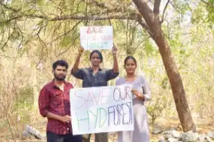 Activists campaign to protect Kancha Gachibowli’s green space