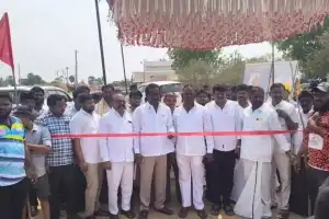BRS Leader Basu Hanumanthu Naidu Opens Cricket Tournament at Sri Sri Sri Tikka Tata Jatara