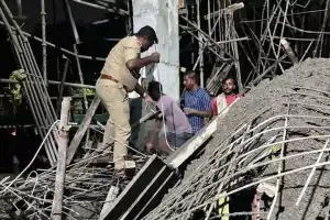 Building under construction collapses at UoH