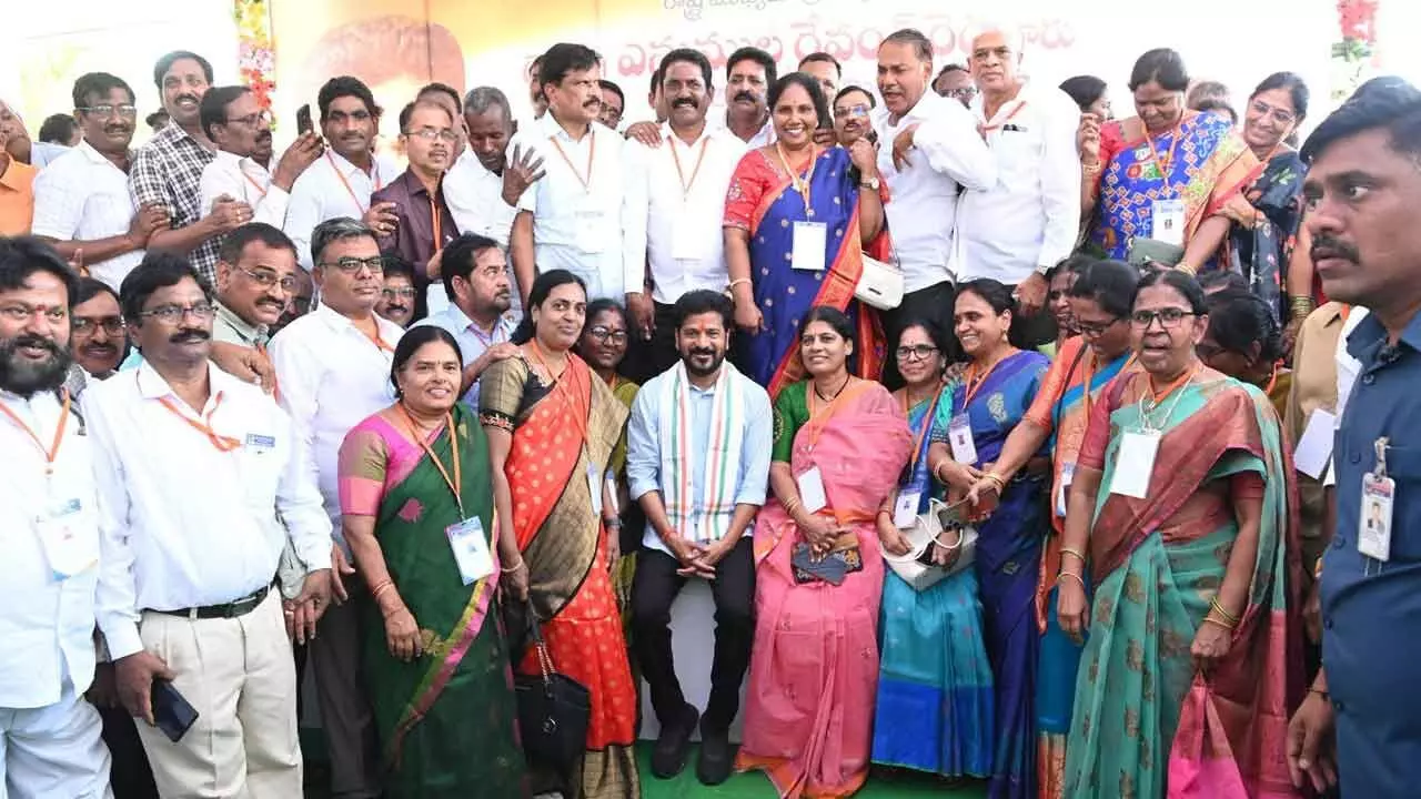 CM Revanth Reddy Meets Childhood Friends and Teachers in Wanaparthy