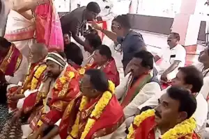 CM Revanth Reddy Visits Sri Venkateswara Swamy Temple in Wanaparthy, Reviews Development Projects