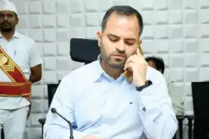 Collector Rahul Sharma scolds bankers for blocking government scheme funds