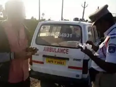 Drunk Ambulance Driver Caught in Hyderabad