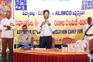 Free Assistive Devices Given to Children with Special Needs in Wanaparthy