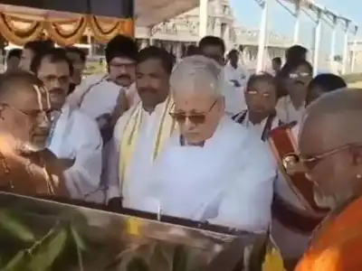 Governor Jishnu Dev Varma Visits Yadagirigutta Temple