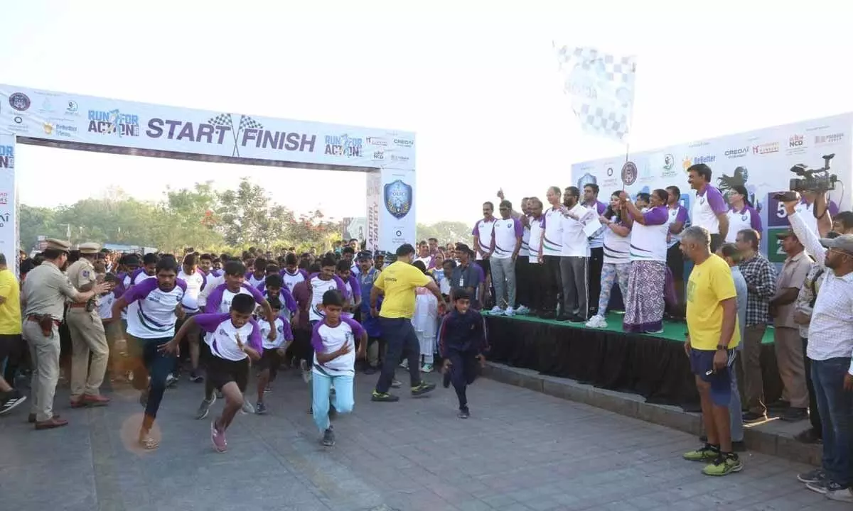 Hyderabad Police host Run for Action-2025