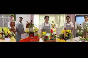 IHM-Hyderabad’s Flower Arrangement Competition Highlights Artistic Talent