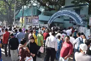 Inter second-year exams begin with over 4.4 lakh students appearing.
