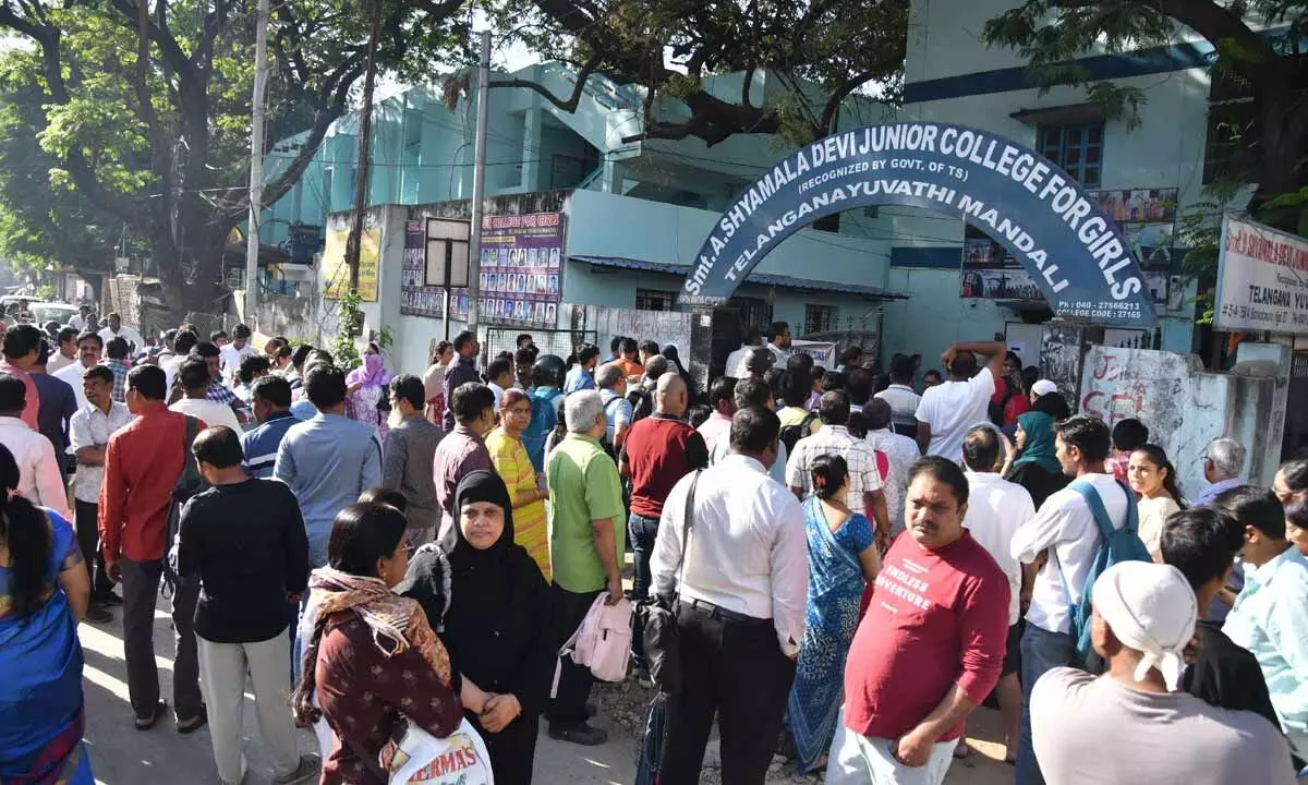 Inter second-year exams begin with over 4.4 lakh students appearing.