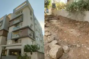 Kondapur Residents Protest GHMC Neglect Over Drainage, Garbage, and Stray Dogs