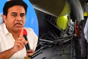 KTR Claims State Government Ignored Warnings Before SLBC Tunnel Disaster