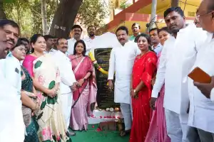 Mayor and BJP MP inaugurate foundation stone for development projects