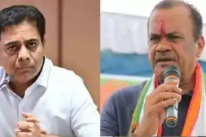 Minister Komatireddy Venkat Reddy questions KTR’s political credentials and criticizes him.