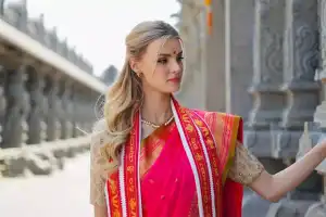 Miss World 2024 Krystyna Pyszková Visits Yadagirigutta to Explore Telangana’s Cultural Heritage