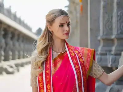 Miss World 2024 Krystyna Pyszková Visits Yadagirigutta to Explore Telangana’s Cultural Heritage
