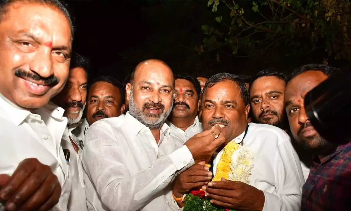 MLC-elect Malka Komaraiah will advocate for teachers’ rights, says Bandi Sanjay Kumar.