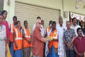 Sanitation Workers Honored on International Women’s Day in Mahabubnagar