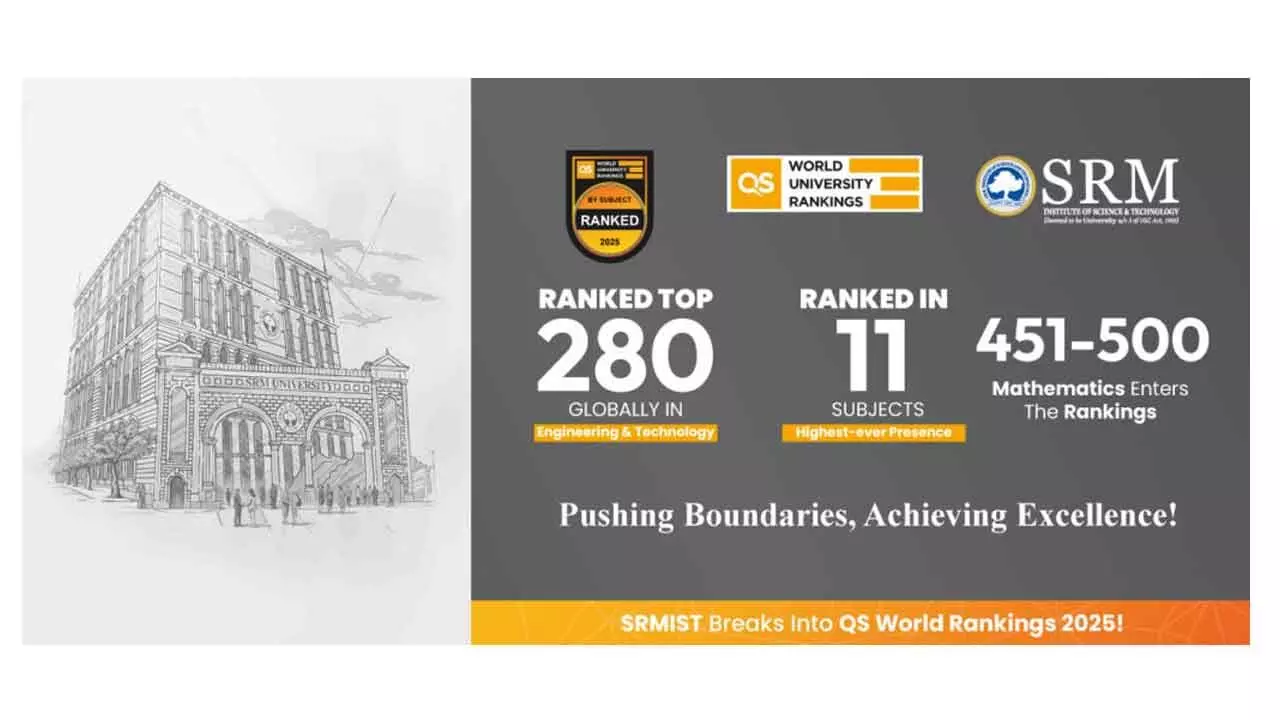 SRMIST climbs higher in QS World University Rankings