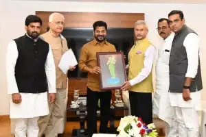 Telangana CM Revanth Reddy Requests Central Support for Global Events in Hyderabad