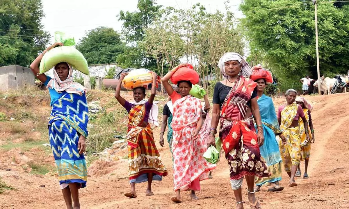 Villagers face long, exhausting walks for food supplies
