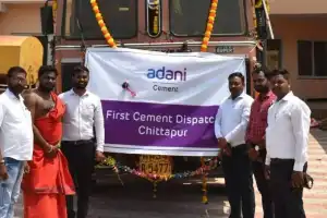 Adani Cement Donates 520 Cement Bags to Temple in Alampur