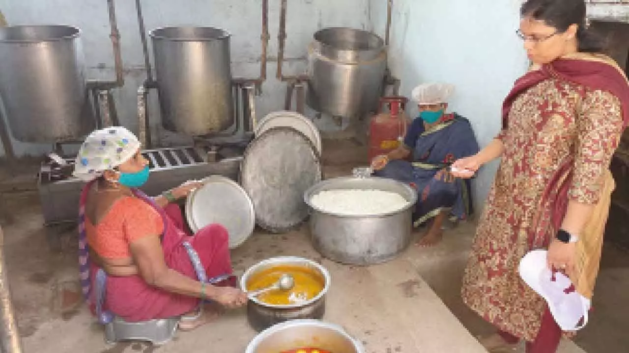 Asifabad: ITDA officer visits ashram school for inspection