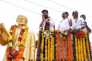 Chief Minister Revanth Reddy honors Mahatma Jyotirao Phule in Hyderabad