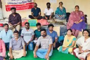 Contract Assistant Professors Persist, Continue Protest with Brooms and Pens