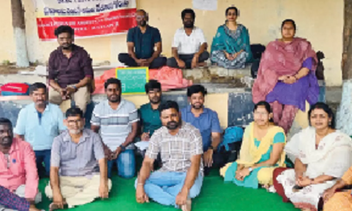 Contract Assistant Professors Persist, Continue Protest with Brooms and Pens