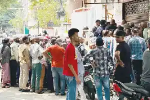 Crowds of Bald Men Gather to Try New Hair Regrowth Lotion