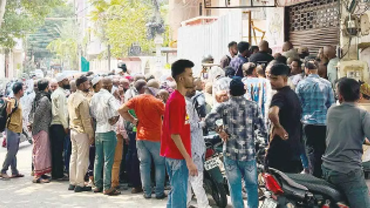 Crowds of Bald Men Gather to Try New Hair Regrowth Lotion