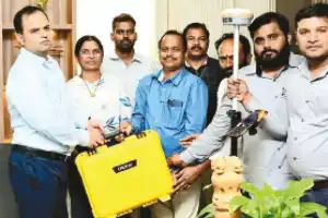 DC provides DGPS device to survey officer