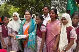 District Legal Services Authority Gives Free Bicycles to Rural Students at Gadwal Collectorate