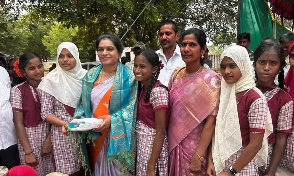 District Legal Services Authority Gives Free Bicycles to Rural Students at Gadwal Collectorate