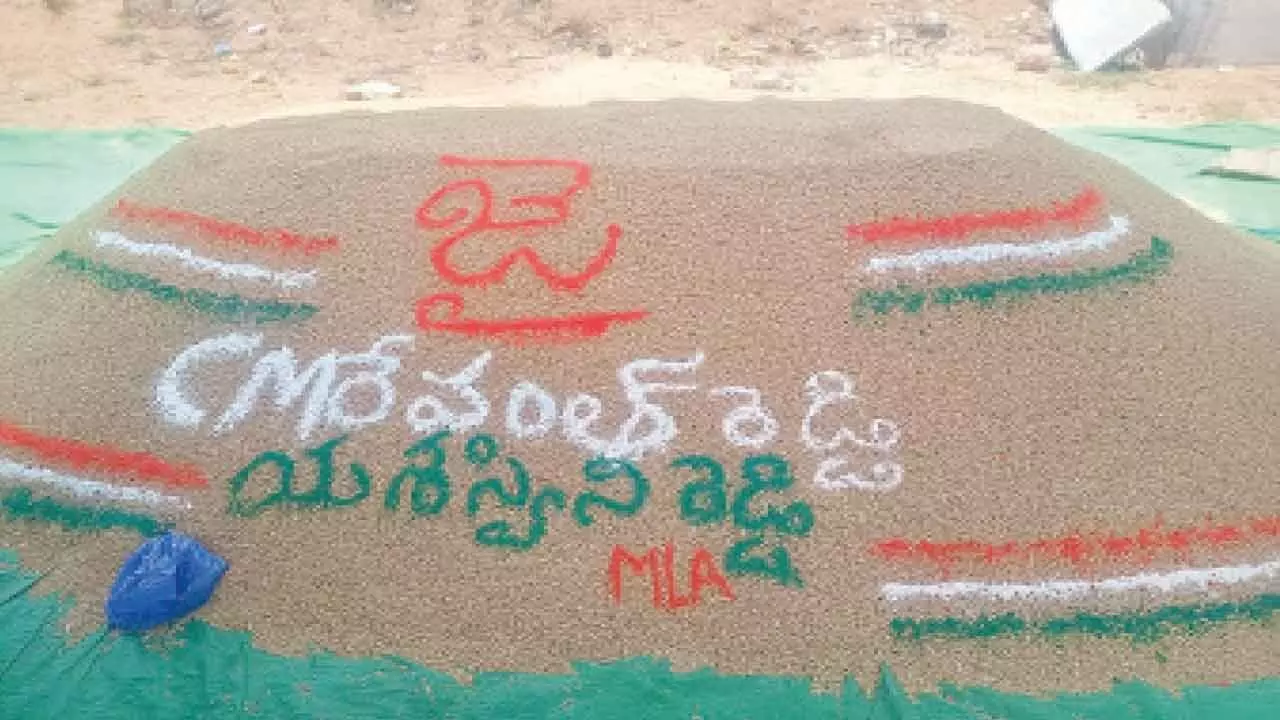 Farmer becomes artist to thank Chief Minister Revanth Reddy