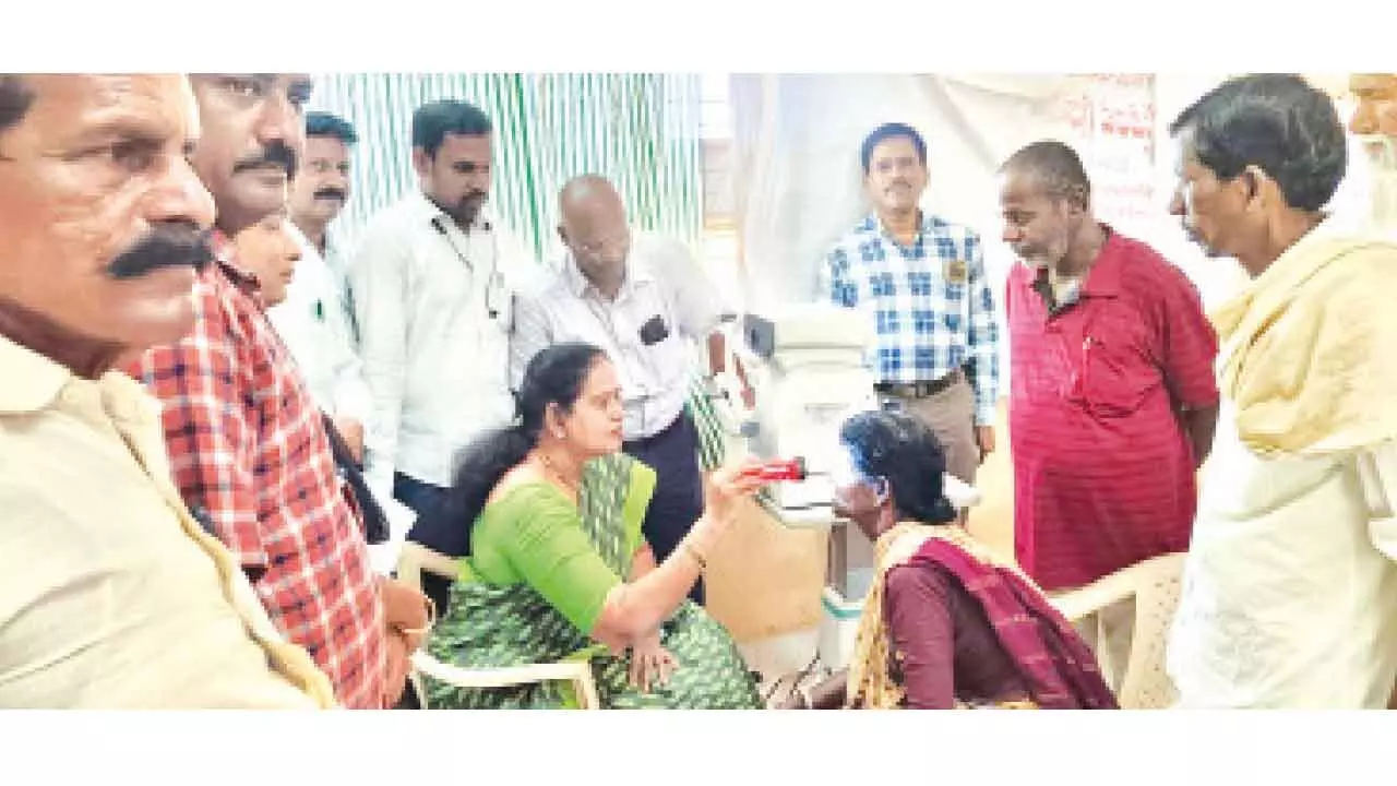 Free Cataract Screening Camp Conducted in Nagarkurnool