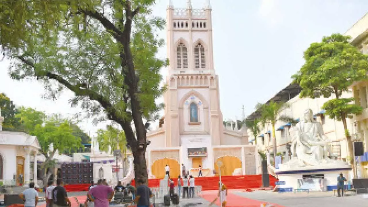 Hyderabad churches decorated for Good Friday services