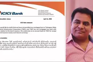 ICICI responds to KTR with facts about loan to Telangana government