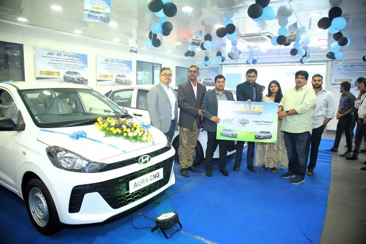 JSP Hyundai Starts Green Program with CNG Aura Cars for Businesses