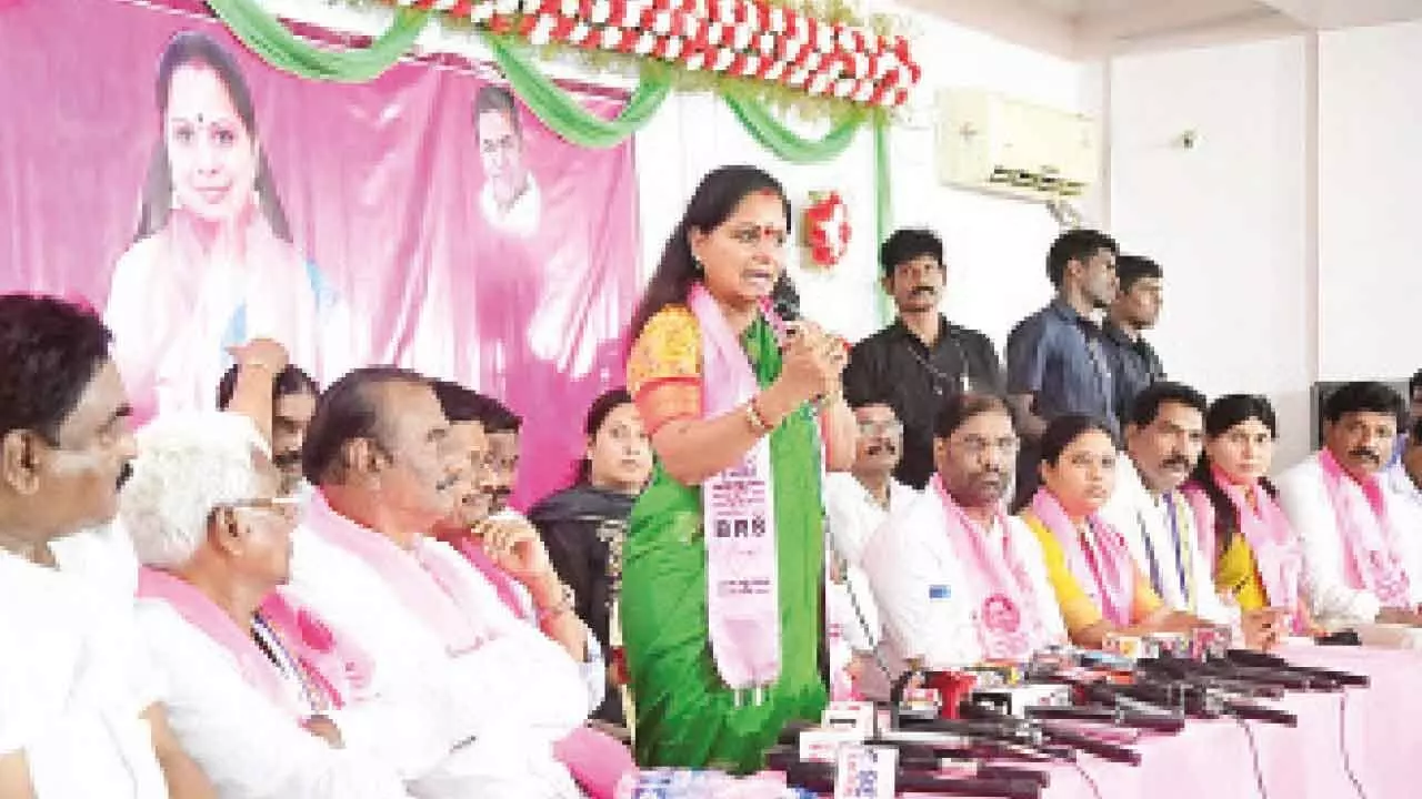 Kavitha rallies BRS party members