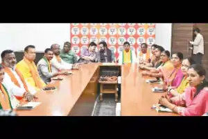 Kishan Reddy says Congress and BRS will give Hyderabad and Telangana to Majlis