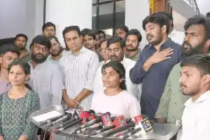 KTR criticizes Congress bulldozer actions and questions Rahul Gandhi’s silence on the issue
