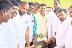 MLA Bojju Patel opens paddy procurement centres