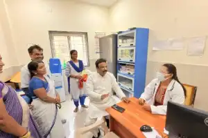 MLA Sriganesh Inspects Facilities at Balamrai Primary Health Centre