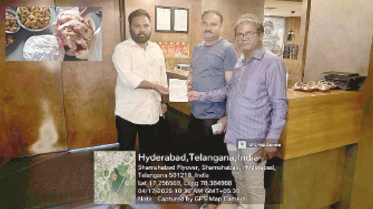 Officials take action against unhygienic eateries in Shamshabad