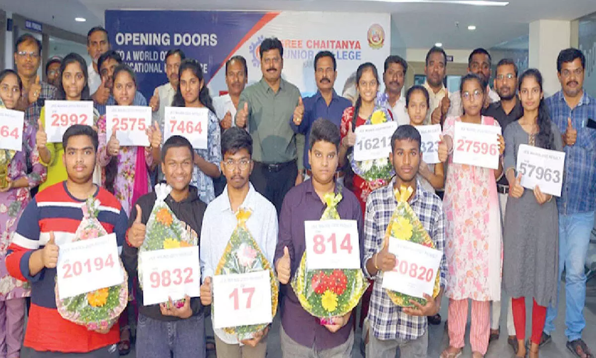 Sree Chaitanya student secures 17th rank in All India exam