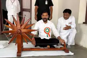 Telangana Chief Minister Revanth Reddy Honors Mahatma Gandhi at Sabarmati Ashram
