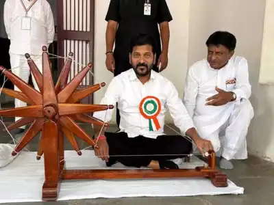 Telangana Chief Minister Revanth Reddy Honors Mahatma Gandhi at Sabarmati Ashram
