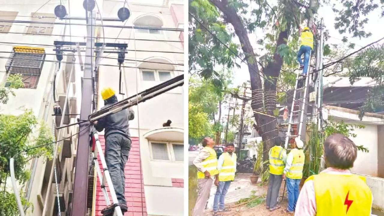 TGSPDCL quickly restores power after heavy rains